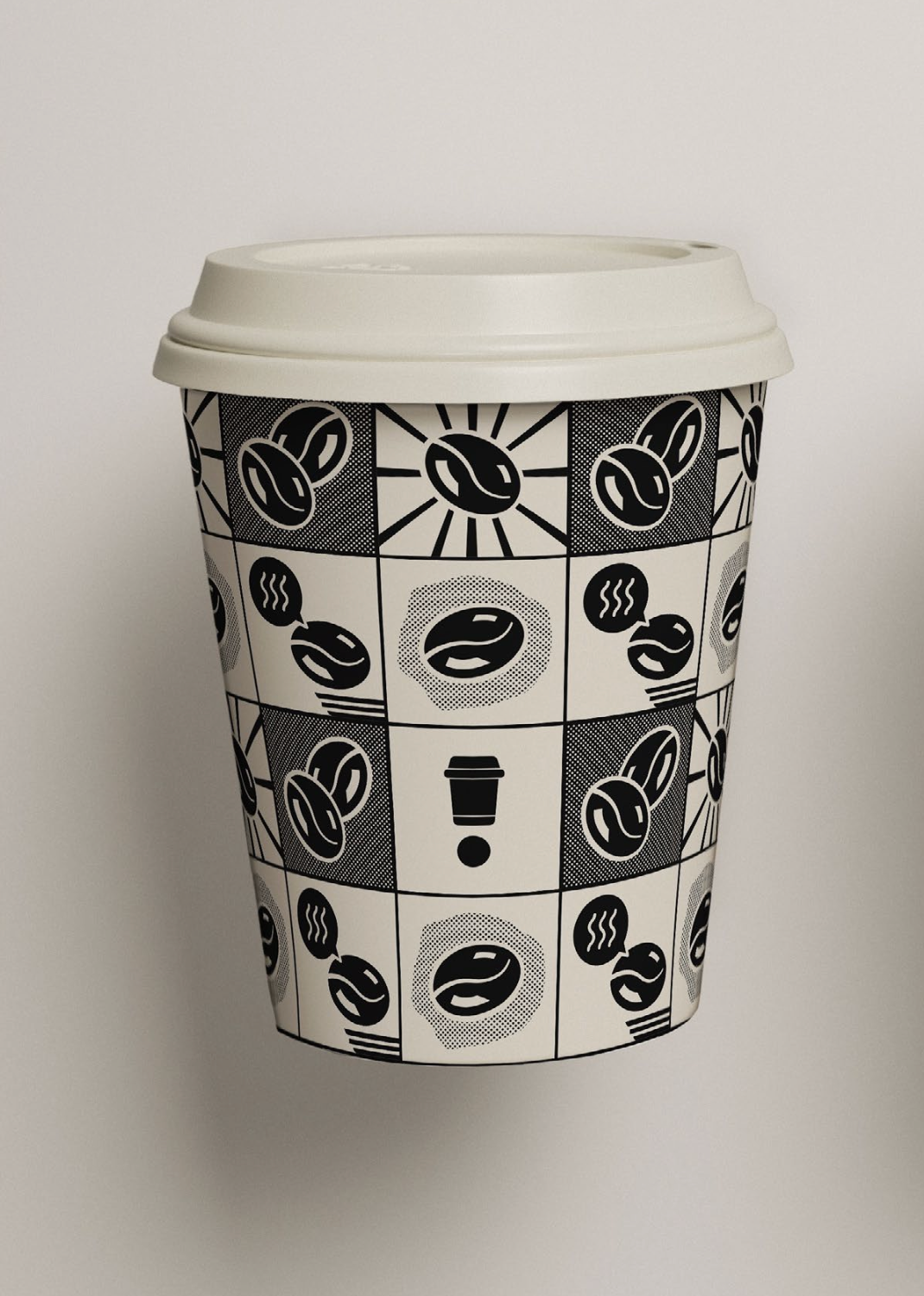 PLA Hot Cups with lids - Pop art