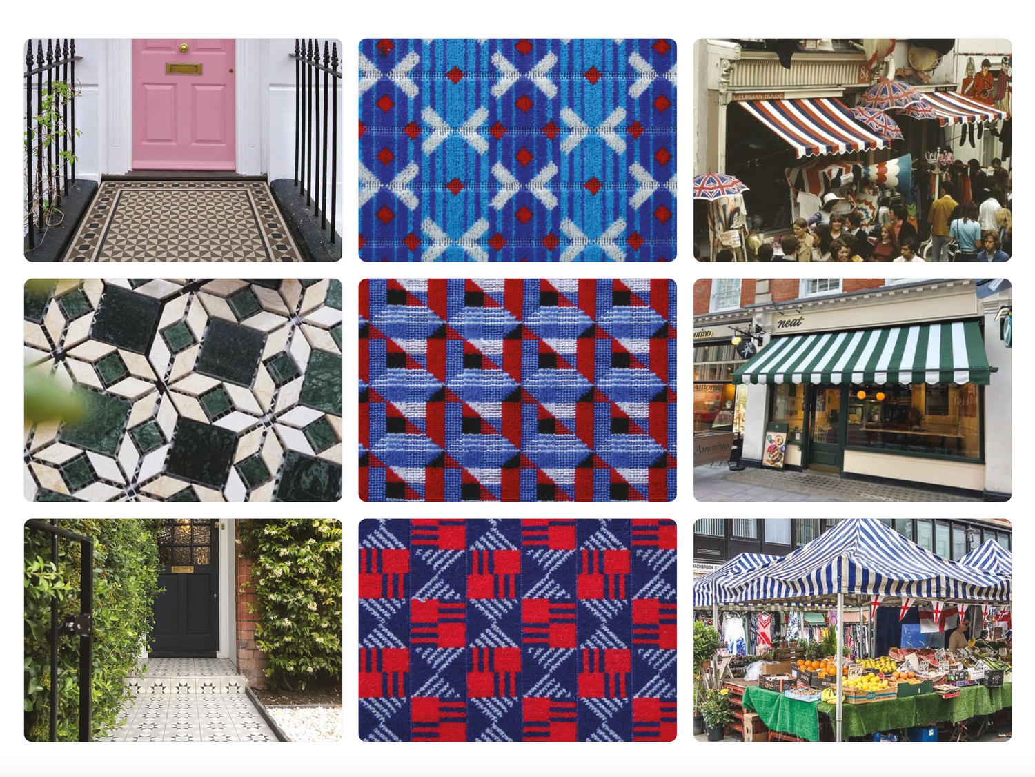 Patterns of London Life Concept