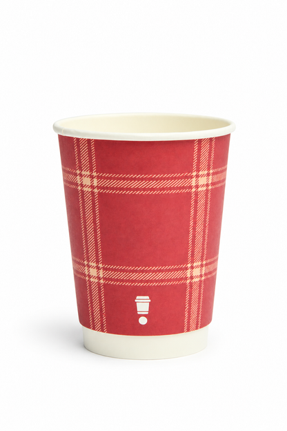 12oz Christmas Double Wall Coffee Cups