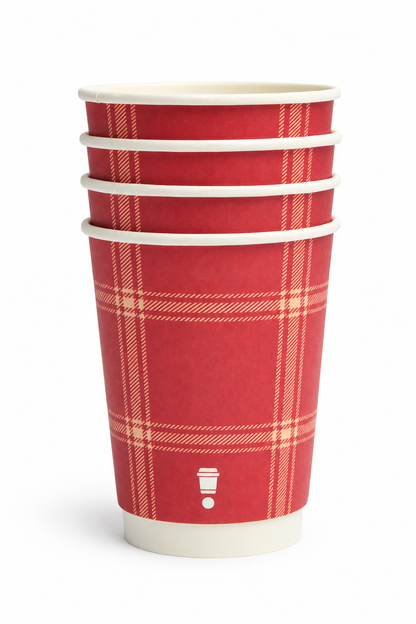 12oz Christmas Double Wall Coffee Cups