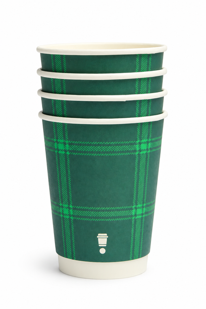 12oz Christmas Double Wall Coffee Cups