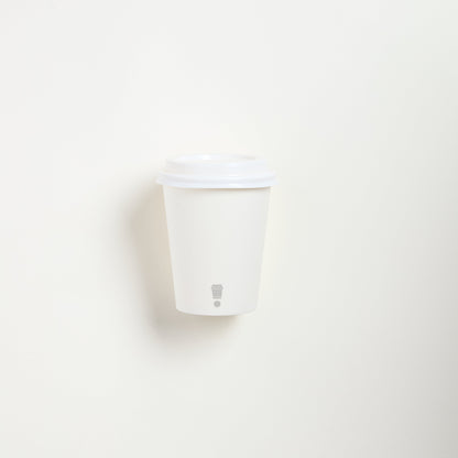 8oz Single Wall Disposable Coffee Cups with Lids (500 pcs)