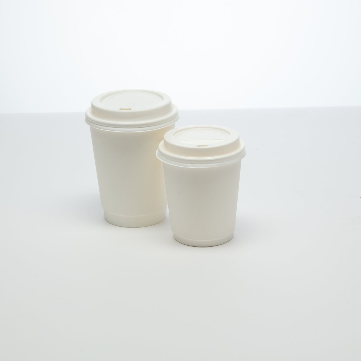 12oz Double Wall Disposable Coffee Cups with Lids (500 pcs)