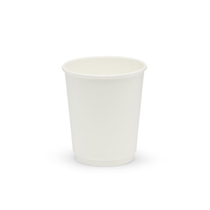 8oz White Compostable - Double Wall Cups (300pcs)