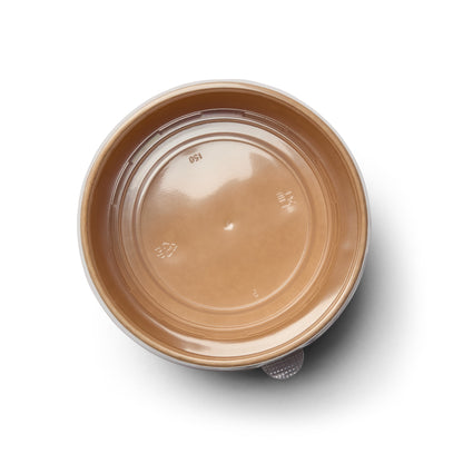 500ml Kraft Round Food Container with PP Lids (300 sets)