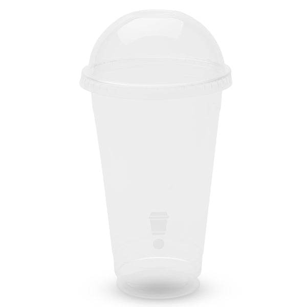 Compostable Clear Cups 16oz with dome lids