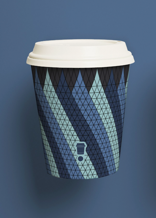 PLA Hot Cups with lids - London buildings