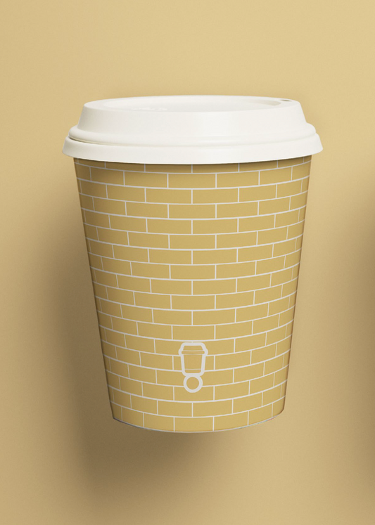PLA Hot Cups with lids - London buildings