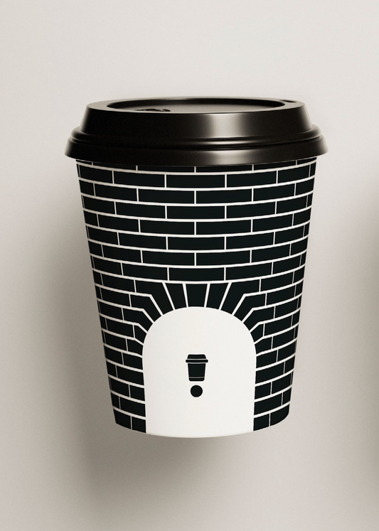 PLA Hot Cups with lids - London buildings