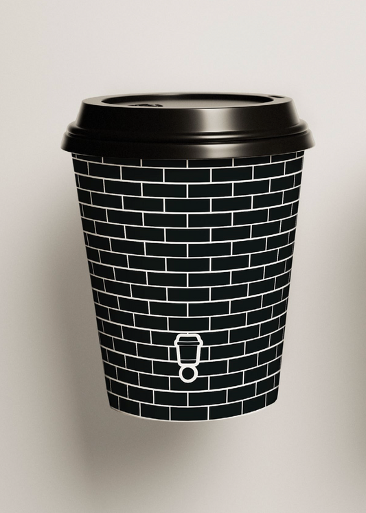 PLA Hot Cups with lids - London buildings