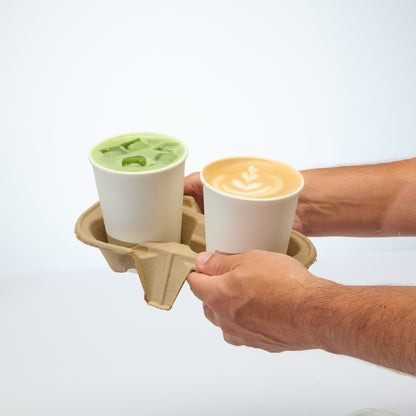 12oz Double Wall Disposable Coffee Cups with Lids (500 pcs)