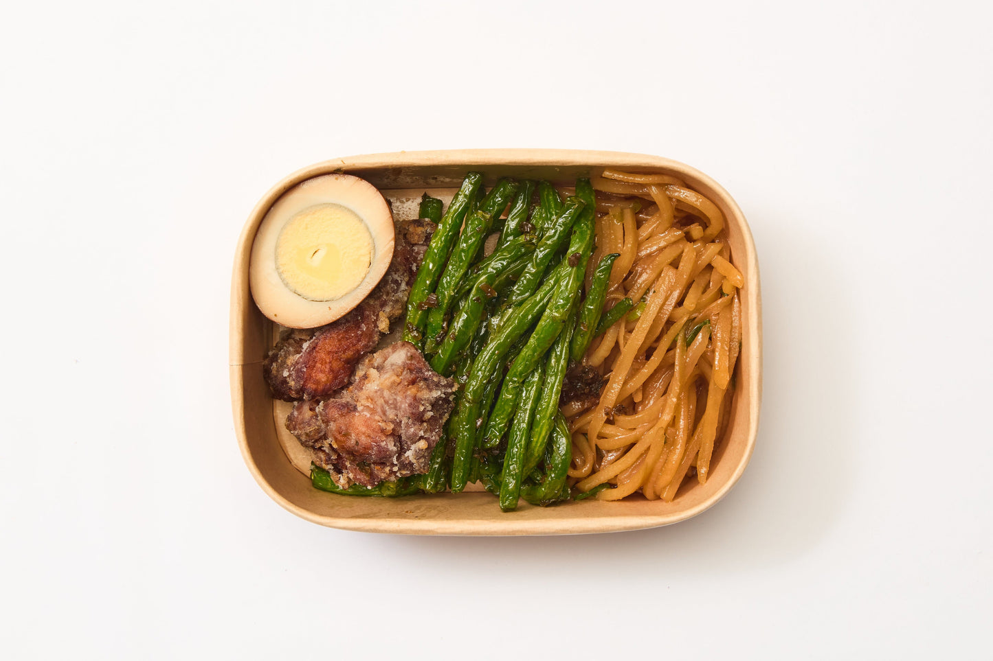 650ml Kraft Rectangular Food Container with PP Lids